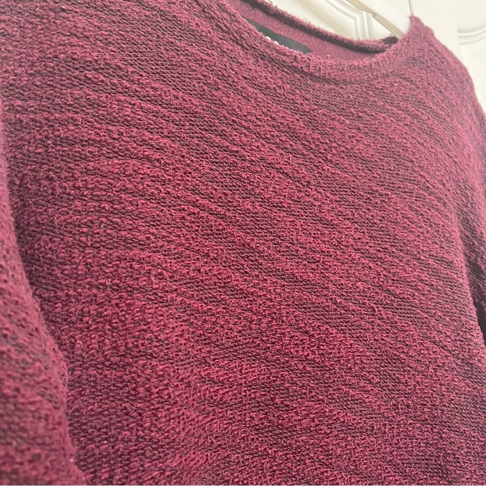 Men’s Pacsun Marled Burgundy Knit Sweater (Box C) - Picture 2 of 5